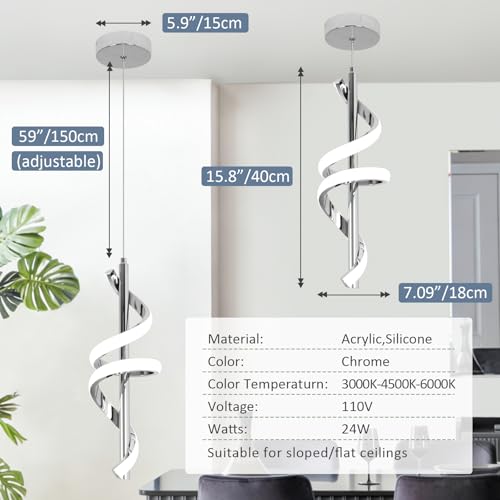 Modern LED Pendant Light for Kitchen Island