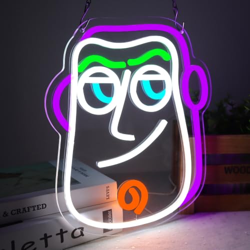 Anime Theme Cartoon LED Neon Sign for Wall Decor (Buzz Lightyear)