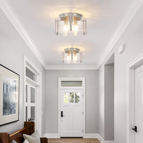 14" Modern Semi Flush Mount Ceiling Light