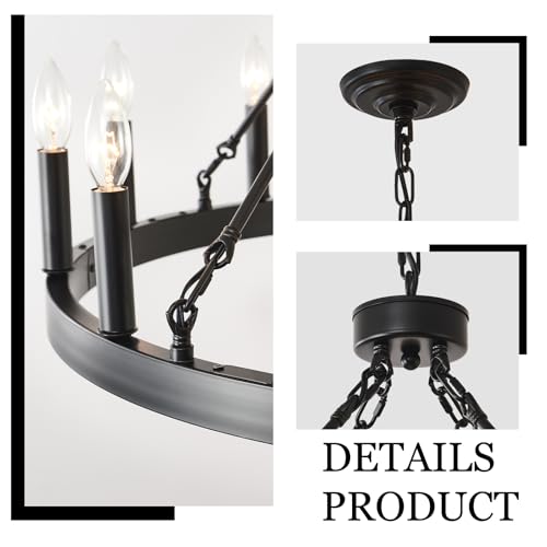 40 Inch Black Chandelier 20