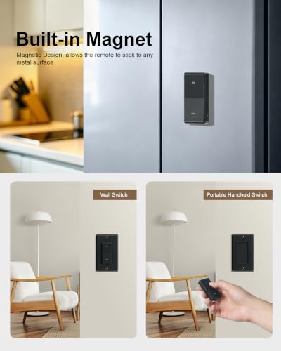 Wireless Light Switch and Receiver Kit