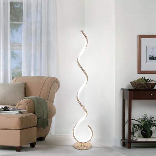 Modern Spiral Floor Lamp for Living Room