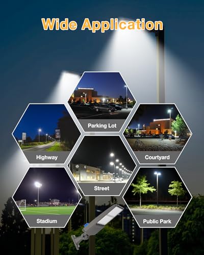 LED Parking Lot Light 300W 42000LM 5000K (2 Count)