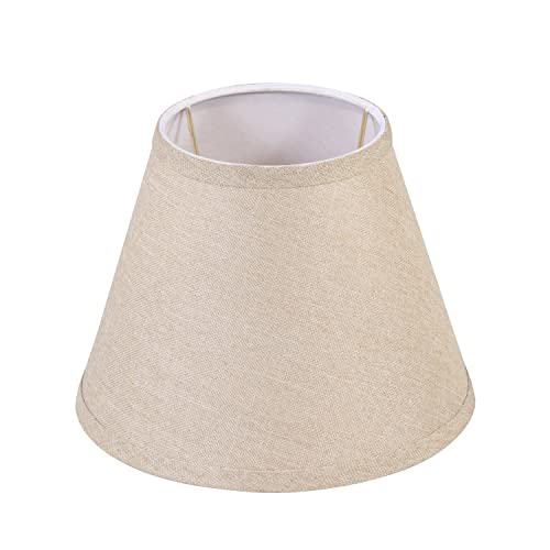56028 Empire Uno Lamp Shade in Medium Brown Burlap Textured Fabric