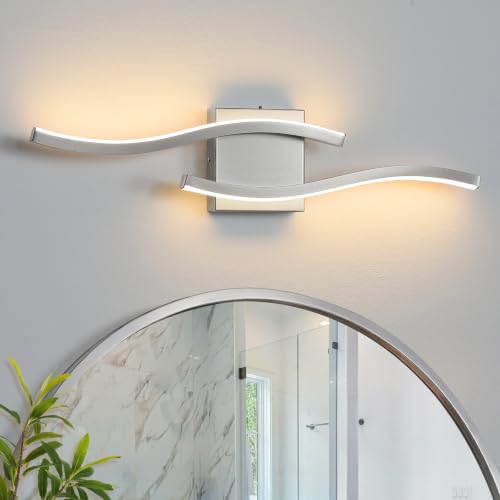 Nickel LED Bathroom Vanity Lights