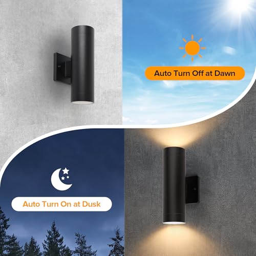 Dusk to Dawn Outdoor Wall Lights (4 Pack)