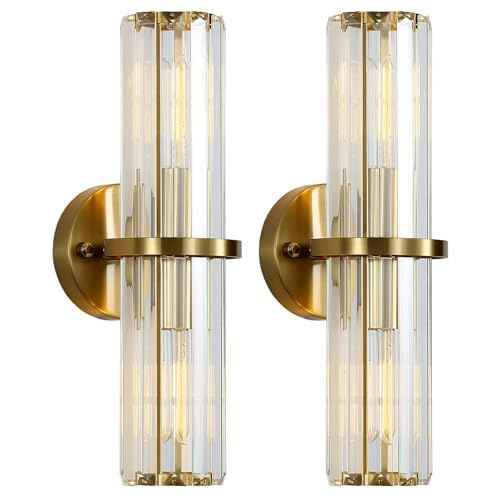 Crystal Wall Sconce Set of 2 (2 Count)