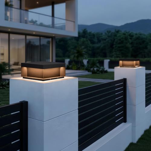 11.8'' Outdoor Post Lights Hard Wired