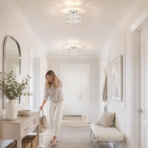 Crystal Ceiling Light Fixture