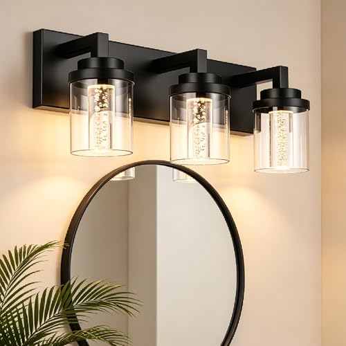 3 Light LED Bathroom Light Fixtures Over Mirror 5 Color Temperature