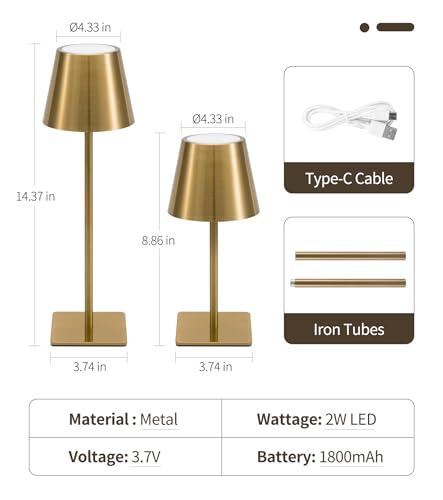 3 Pack Cordless Table Lamp (3 Count)