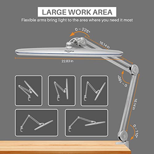23 Inch LED Task Lamp with Clamp