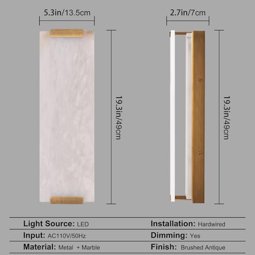 Alabaster Wall Sconces Set of Two (2 Count)