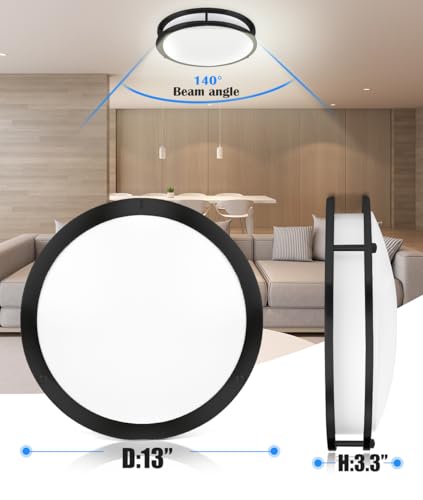 Black Flush Mount Ceiling Light