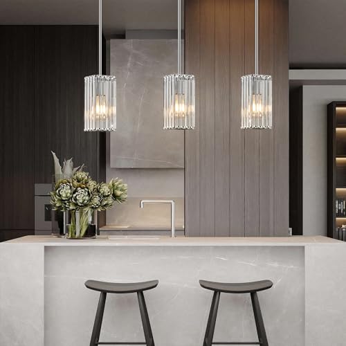 Modern Crystal Pendant Lights Kitchen Island