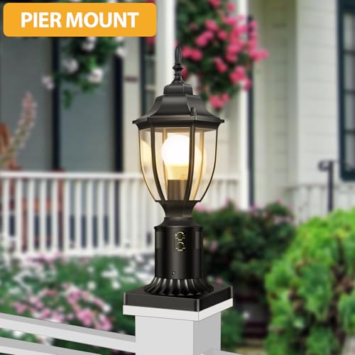 Motion Sensor Outdoor Post Lights (2 Count)
