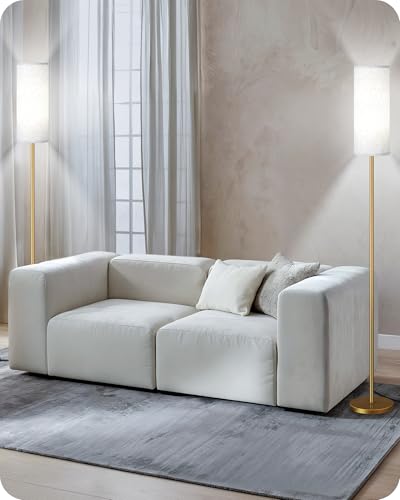 Set of 2 Dimmable Floor Lamps for Living Room with 2 Remotes and Foot Switch (2 Count)