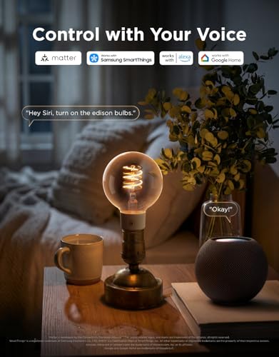 Edison Bulbs G25 Smart Vintage Light Bulbs (4 Count)