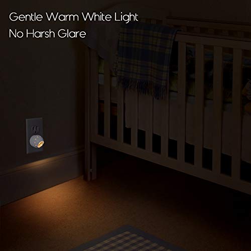 Plug in LED Night Light Dusk to Dawn Sensor Warm White 4 Pack (4 Count)