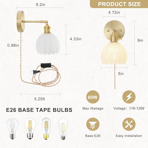 Plug in Wall Sconce