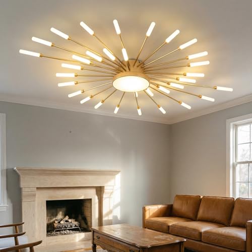 41.3 Inch Modern LED Flush Mount Ceiling Light