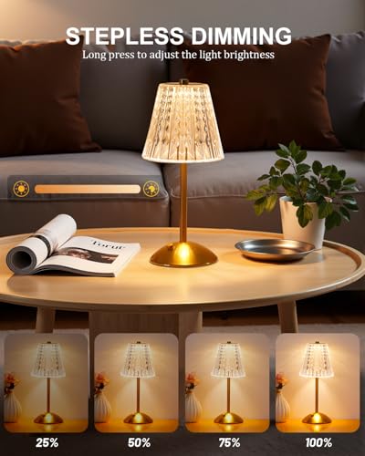 4 Pack Rechargeable Cordless Table Lamp (4 Count)