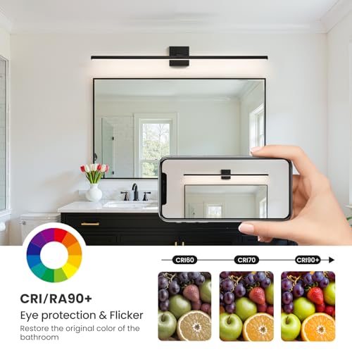 Modern Bathroom Light Fixtures Over Mirror