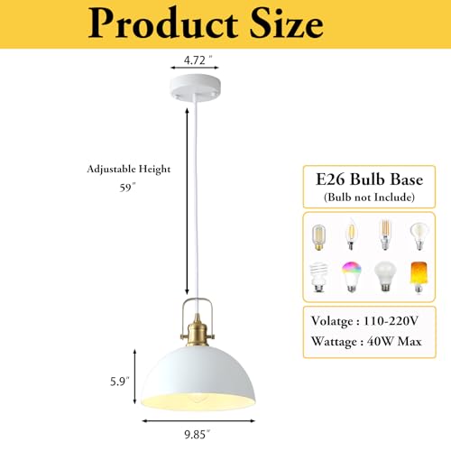 Kitchen Pendant Lighting Over Island 2 Pack