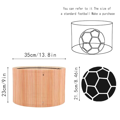 Modern Pendant lamp shade Art decorative Orange Lines Minimalist 13.8x9Inch