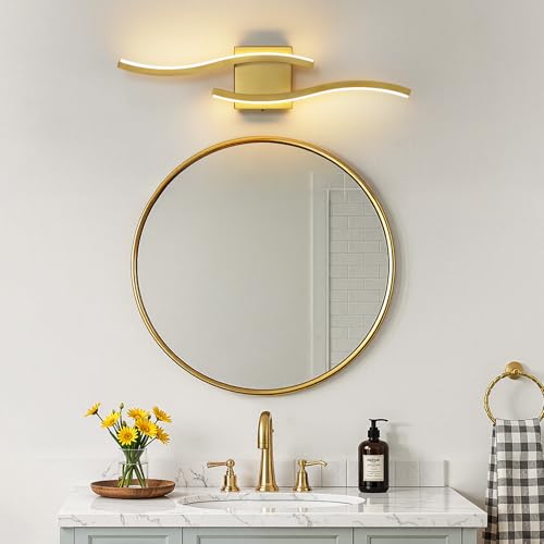 Gold LED Bathroom Vanity Lights