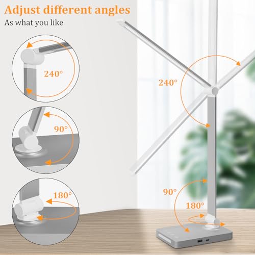 LED Desk Lamp with USB Ports