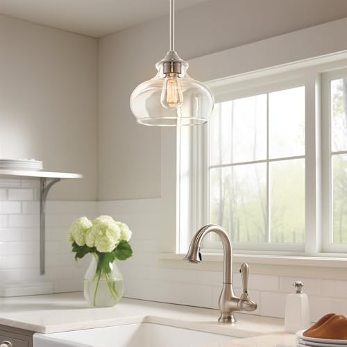 Harlow 9" Modern Schoolhouse Pendant Light for Ktichen Island