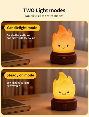 Campfire Night Light with 6 White Noise