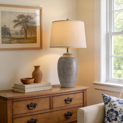 29.5" Tall Vintage Ceramic Table Lamp with 5FT Cord