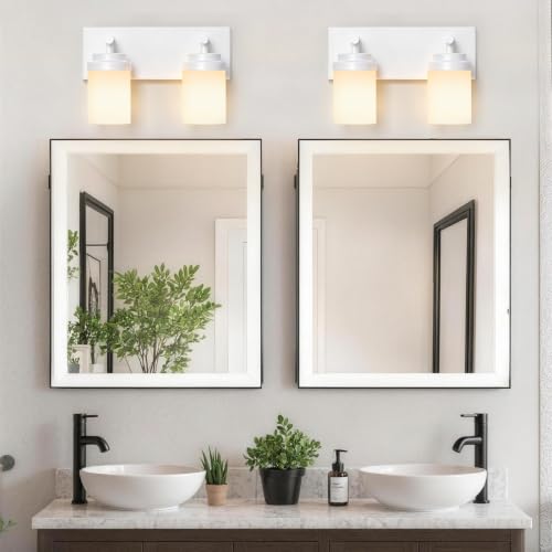 Bathroom Light Fixture White