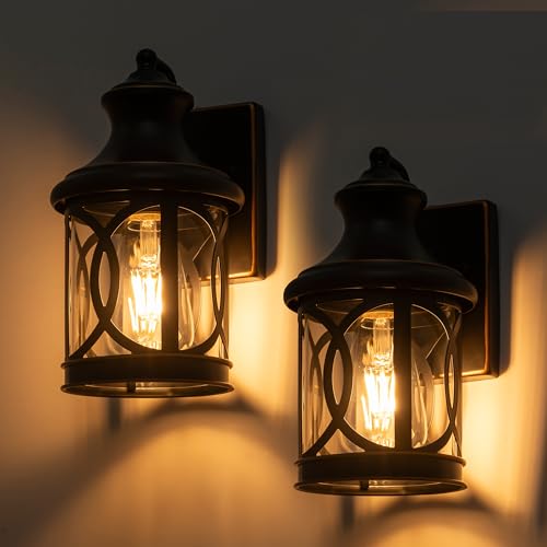 2 Pack Outdoor Wall Lights (2 Count)