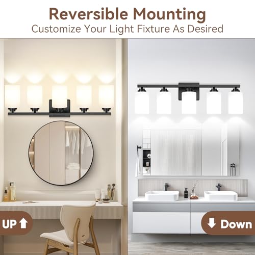 5 Light Bathroom Light Fixtures