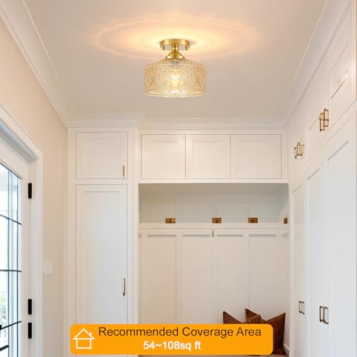 Small Semi Flush Mount Ceiling Light Fixture