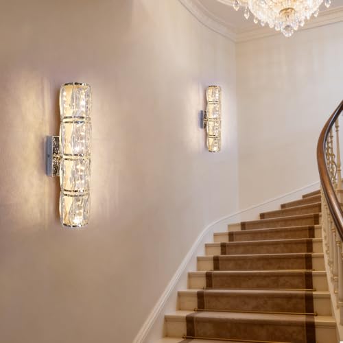 Chrome Crystal Wall Sconce