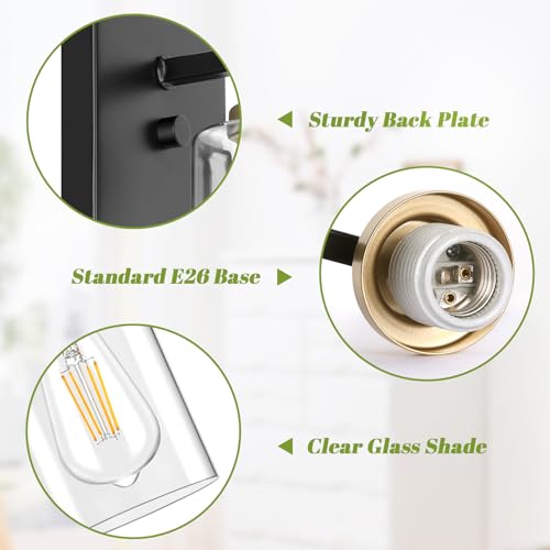 Wall Sconces for Bathroom (2 Count)
