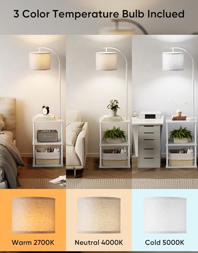 Floor Lamp with Table