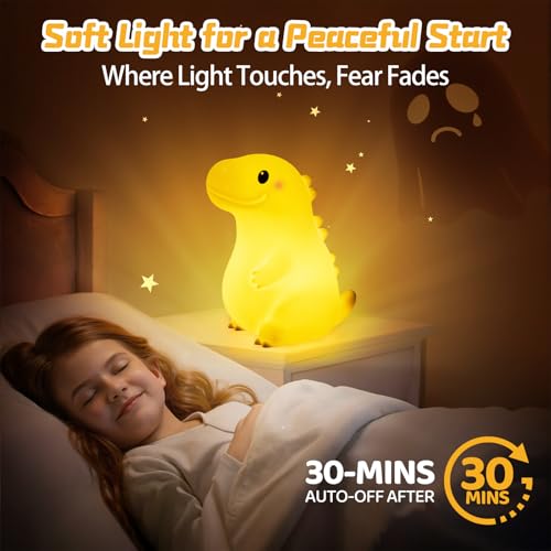Huggwaii Squishy Giant Dinosaur Night Light for Kids