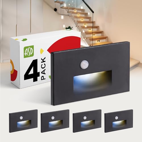 LED Recessed Step Light Fixture (4 Count)