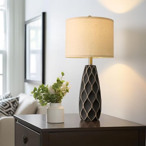 27.5" Ceramic Table Lamps for Bedroom Living Room Lamps Set of 2 (2 Count)