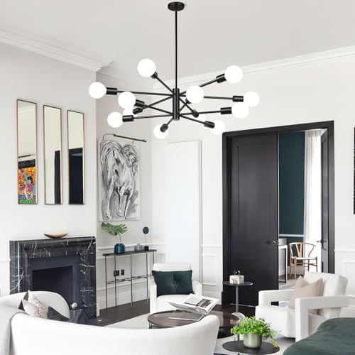 11" 52" Height Adjustable Modern Chandelier Ceiling Light Fixture