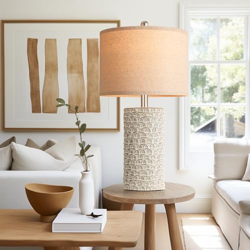 23" Modern Ceramic Table Lamp Set of 2 (2 Count)