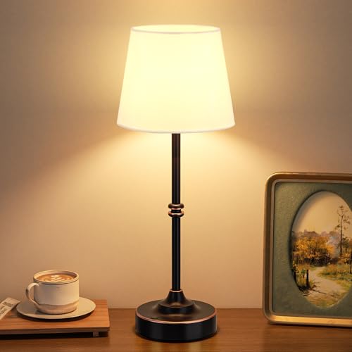 Rechargeable Cordless Table Lamp Antique Black