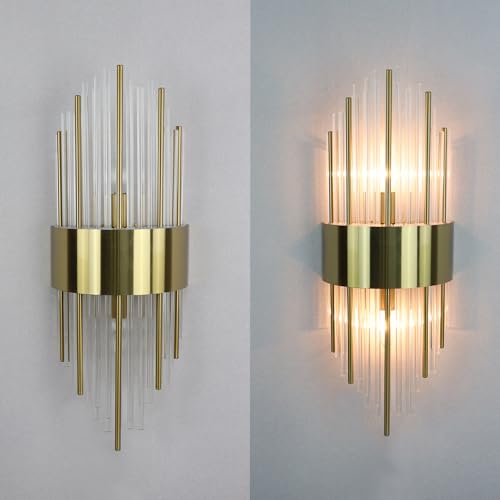 Modern Gold Wall Sconces (2 Count)