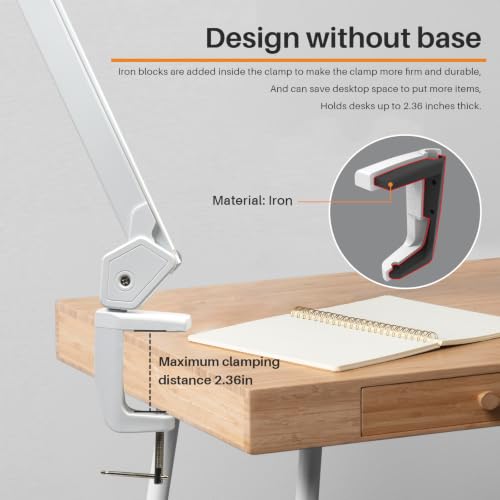24 Inch LED Architect Desk Lamp with Clamp