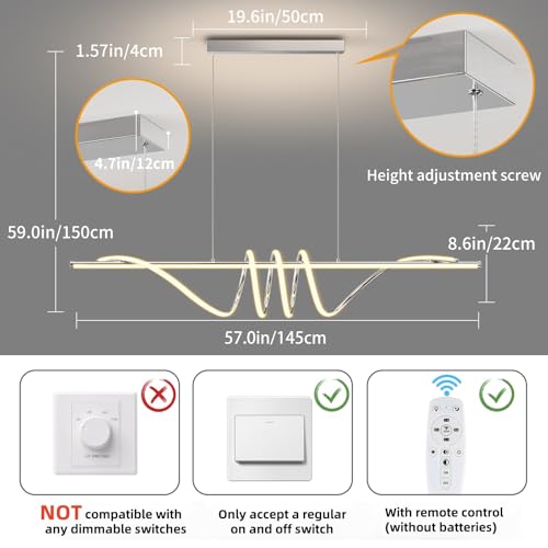 Modern LED Pendant Lights Kitchen Island